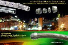 steel over braided flexible metal conduit system for chemical industry wirings