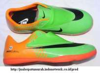 Sepatu Futsal Nike Mercurial Elite Hijau-Orange ( UK 39-43)