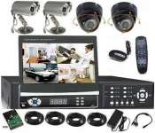 uvistar MJPEG 4-CH Stand Alone DVR with 7" TFT Monitor