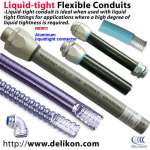 DELIKON Liquid Tight metal CONDUIT and metal liquid tight fittings for railway sinal wiring