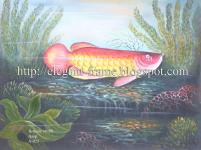 Lukisan Ikan Arwana