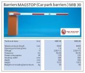 Barrier Gate Magnetic  MIB 30