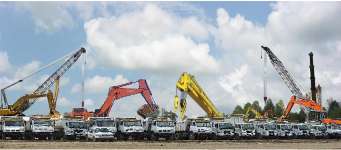 Alat berat ( Excavator,  Dozer,  Compactor,  Grader,  Crane,  Dump Truck,  Trailer