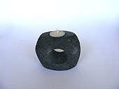 River Stone Tea Light and Candle Holder