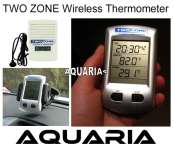 Thermometer & Jam tanpa kabel â¢ TWO ZONE Wireless Fridge Thermometer & Clock