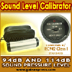 Digital Sound Level Calibrator Meter 94dB & 114dB Mics