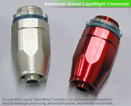 SWIVEL Aluminum liquidtight connectors for flexible conduits,  LIQUIDTIGHT CONDUIT FITTINGS