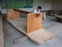 top table kayu jati solid tanpa sambungan 460x80x12cm