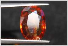 Batu Permata Hot Orange Safir ( BSC 023 + Sertifikat)