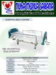 Hospital Bed [ Ranjang/ Tempat Tidur Pasien] 2 Crank Deluxe " Be Hospital "