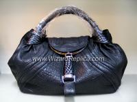 Fendi Spy Bag Black with braided handle