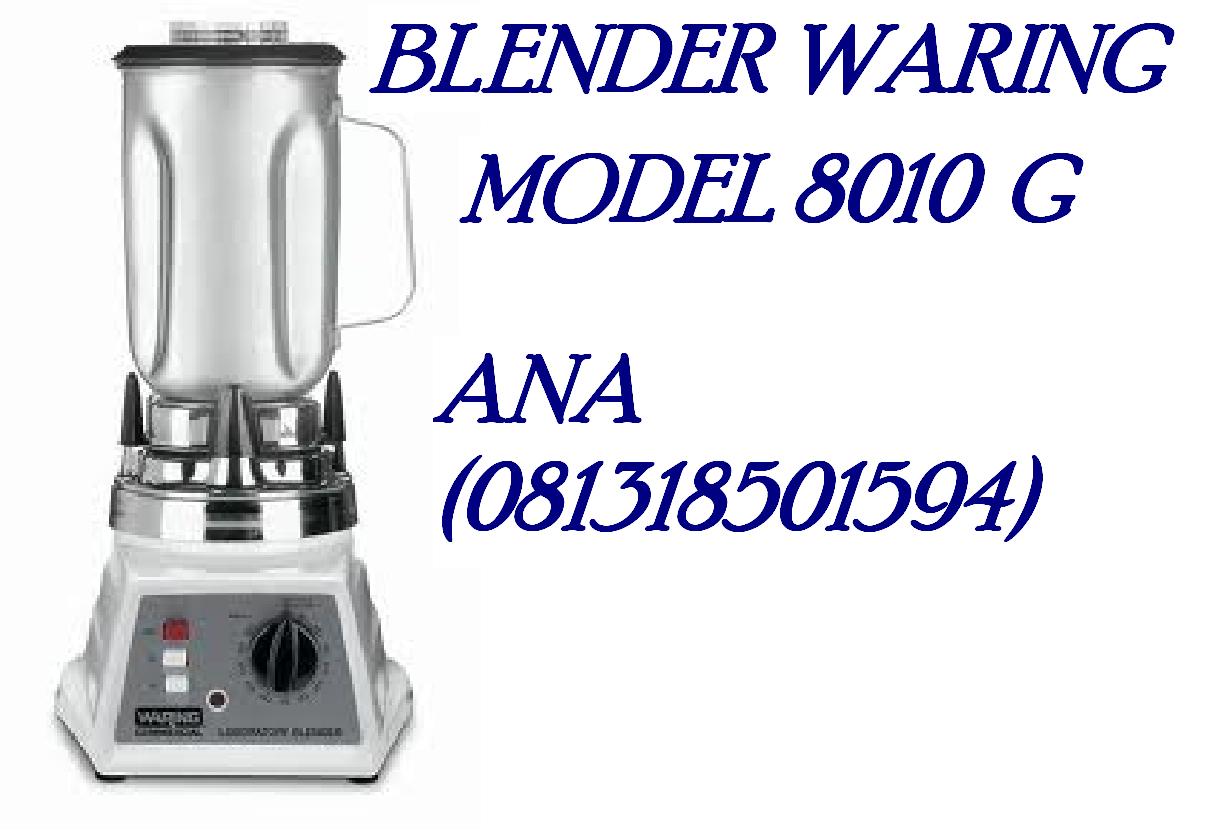 081318501594 Blender Waring type atau model 8010 G / 8010 BU.Blender is specifically built to homogenise food and feed samples prior to microbiological analyses.