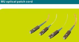 Fiber optic patch cord: MU connectors