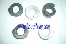 Rail spring washer