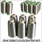 silver plated conductive fiber yarn,  silver coated conductive fiber yarn,  Anti-Bacteria,  anti-static