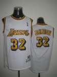 Los Angeles Lekers 32 Johnson white jerseys