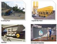 Crushing Plant,  Asphalt Mix Plant ( AMP) ,  Supporting Conveyor & Fabrikasi