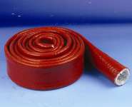 Fiberglass sleeving with silicone rubber
