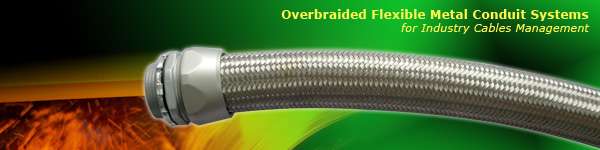 high specification over braided flexible conduit and metal fittings for petroleum industry electric wirings