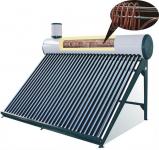 pressurized solar water heater with copper coil
