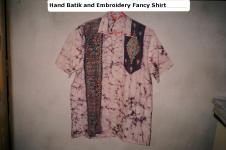 Hand Batick  and Embroidery Fancy T-Shirt