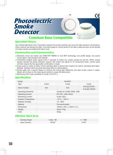 Photoelectric Smoke Detector Merk....