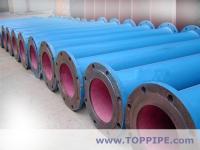 Ceramic lined steel pipes