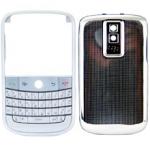BlackBerry Bold 9000 Housing Cover Keypad - White and Silver ( Metal)