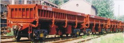 side dump wagon,  railway vehicles,  railway rolling stock