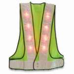 LED Vest,  White Reflective PVC Tape SLGW02-8-16R-1