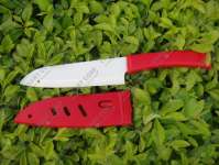 KC-4C18WH ( ceramic knife,  5.5" white blade,  red ABS handle)