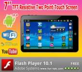 New Best Cheap 7 Inch Android2.2 Irobot Tablet Pc Mid Funpad Via Wm8650 800mhz 2g Wifi 3g Flash10.1 PB723GA
