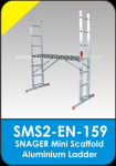 Snager Mini Scaffold Aluminium Ladder/ Tangga Kerja Aluminium Perancah Mini ( Model : SMS2-EN-159 )