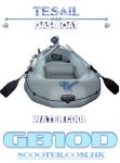 Inflatable boat with a gas outboard motor