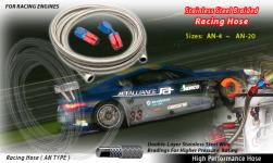 Competition performance Braided racing Hose, High Performance Fuel and Oil Hose