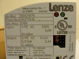Lenze E82EV371K2B Freq Inverter 1/ 2Hp