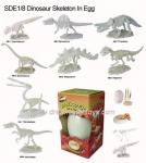 Paint dinosaur egg toys