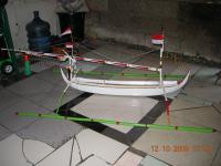 Mniniatur jukung ( traditional boat )