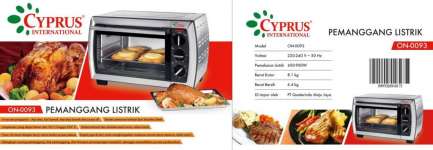 ON-0093 ( Cyprus Oven Stainles Listrik)