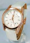 TAG HEUER CARRERA Leather Strap ( White) For Ladies