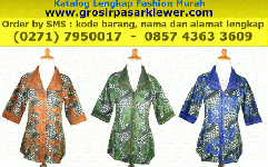 Blus Batik Kerja Fenta WB6856 GrosirPasarKlewerCom