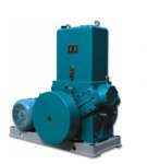 Rotary piston vacuum pump