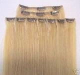 Human Hair Clip on Extentions Extensions Sets 8 or 10 pieces