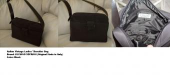 Italian Ladies' Shoulder Bag - Brand: LUCIANO SOPRANI (Made in Italy)