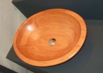 Wood sink, natural wood basin, bathroom sinks