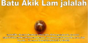 ( Terjual) Batu Akik Lam Jalalah