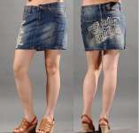 Free shipping Classic designer Women' s Jeans Skirt/ / high quality