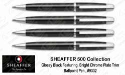 Sheaffer 500 Collection - Glossy Black NT # 9332 Ballpoint Pen