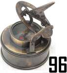 Antique sundial drum compass