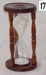 wooden hour glass/ sand timer